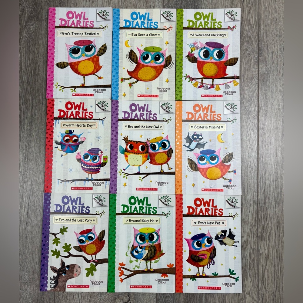 (15) Owl Diaries Book Lot By Rebecca Elliot Scholastic Branches Like New - Picture 13 of 14